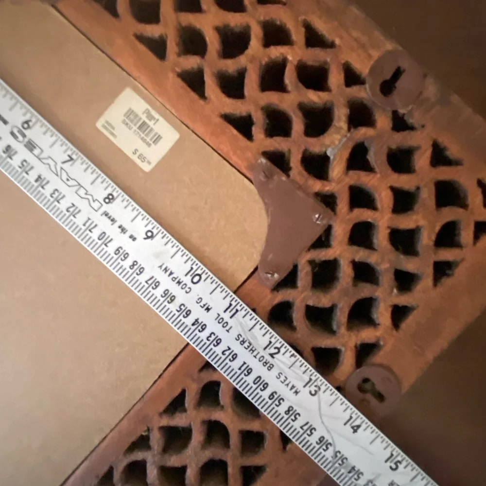 Vintage Pier One Carved Wooden Wall Mirror